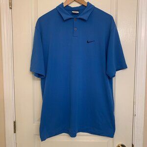 Nike Dri-fit Golf Shirt Men's X Large Blue
